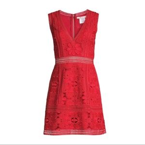 ZULA FLORAL EYELET LACE A-LINE DRESS